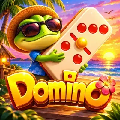Domino game poster: domino tiles laid out in a chain at Yaarwin