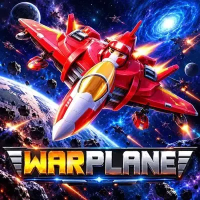 War Plane crash game poster: a fighter plane climbing through dramatic skies at Yaarwin
