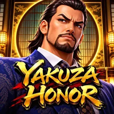 Yakuza Honor slot poster: a neon-lit Tokyo night with slot reels at Yaarwin